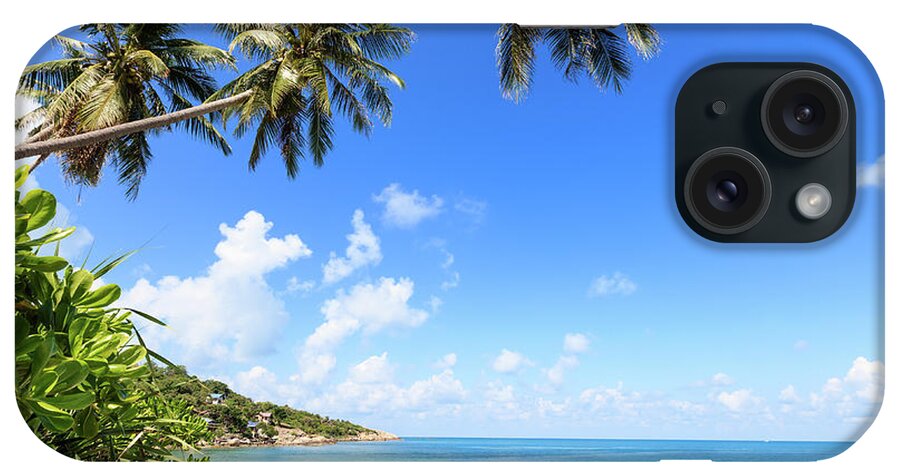 Tropical Tree iPhone Case featuring the photograph Tropical Beach #2 by Fredfroese
