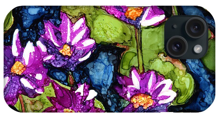 Water Lilies iPhone Case featuring the painting Water Lilies III #2 by Vicki Baun Barry