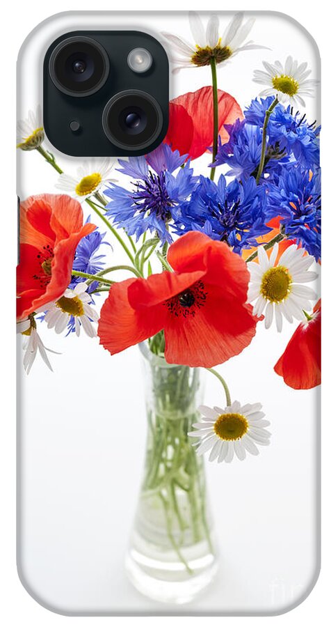 Flowers iPhone Case featuring the photograph Wildflower bouquet in vase by Elena Elisseeva