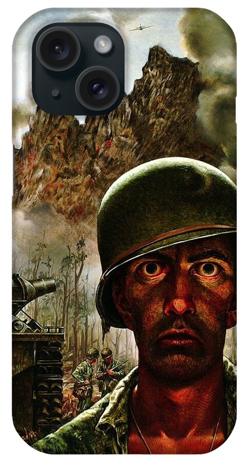World War Ii iPhone Case featuring the painting 2000 Yard Stare by Mountain Dreams