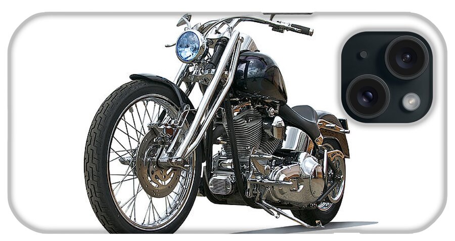 Art iPhone Case featuring the photograph 2003 H.D. Softail Custom 6 by Dave Koontz