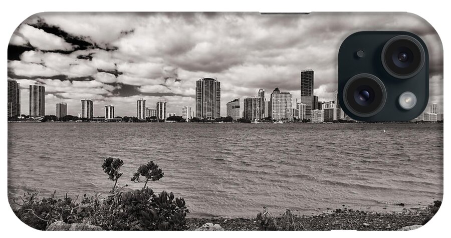 Architecture iPhone Case featuring the photograph Miami Skyline #21 by Raul Rodriguez