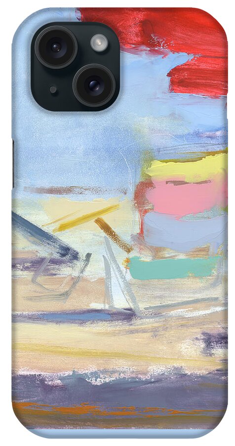 Beach iPhone Case featuring the painting Untitled #368 by Chris N Rohrbach