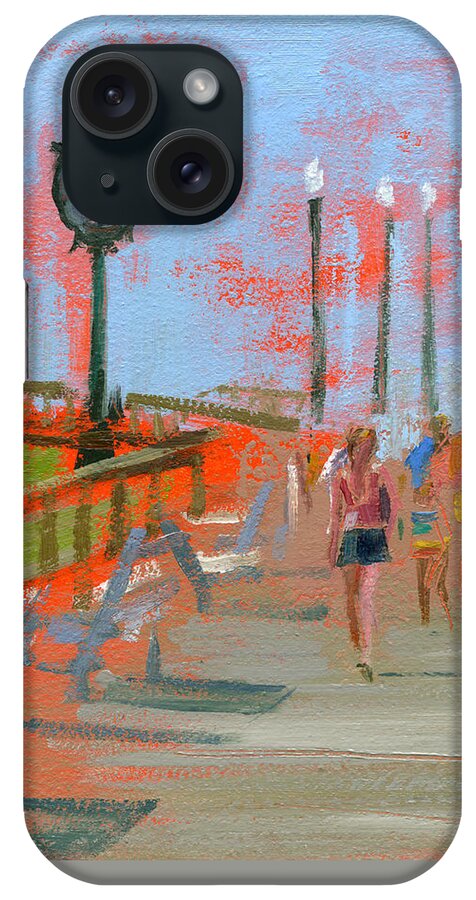 Beach iPhone Case featuring the painting Untitled #238 by Chris N Rohrbach