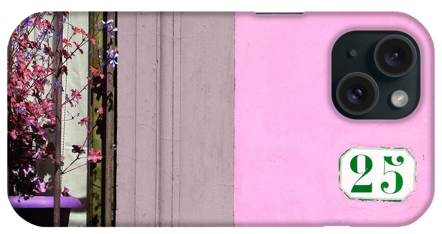 Twenty Five iPhone Case featuring the photograph 25 in Pink Window by Valerie Reeves