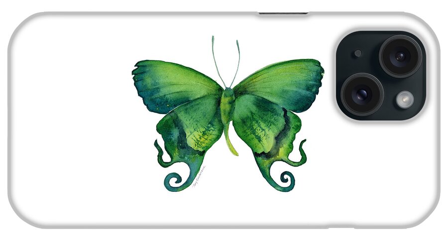 Arcas iPhone Case featuring the painting 29 Arcas Butterfly by Amy Kirkpatrick