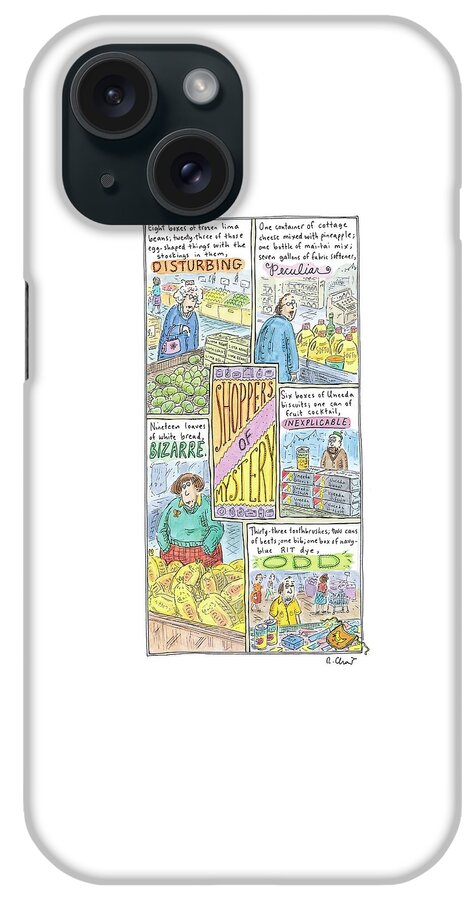 Captionless: Shoppers Of Mystery iPhone Case