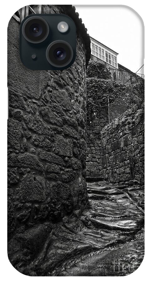 Ancient iPhone Case featuring the photograph Ancient street in Tui BW #2 by RicardMN Photography