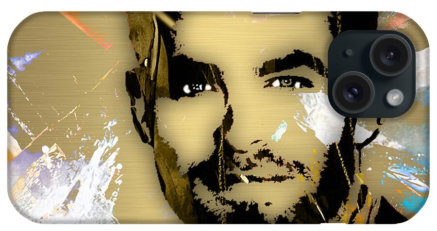 Chris Pine iPhone Case featuring the mixed media Chris Pine Collection #3 by Marvin Blaine