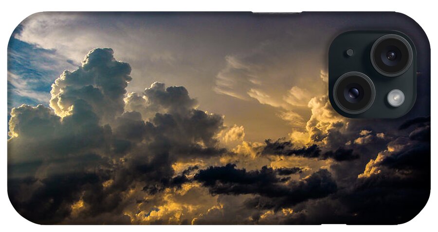 Stormscape iPhone Case featuring the photograph Early Morning Nebraska Thunderstorms #17 by NebraskaSC