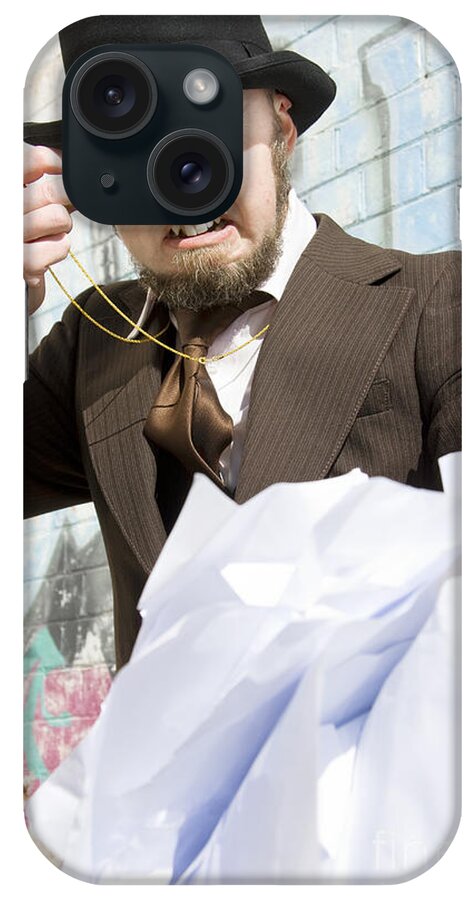 Accountant iPhone Case featuring the photograph Frustrated Businessman by Jorgo Photography