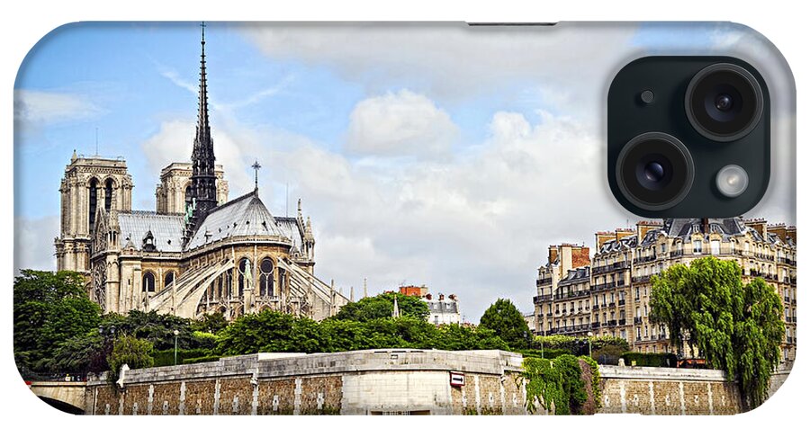 Notre iPhone Case featuring the photograph Notre Dame de Paris 1 by Elena Elisseeva