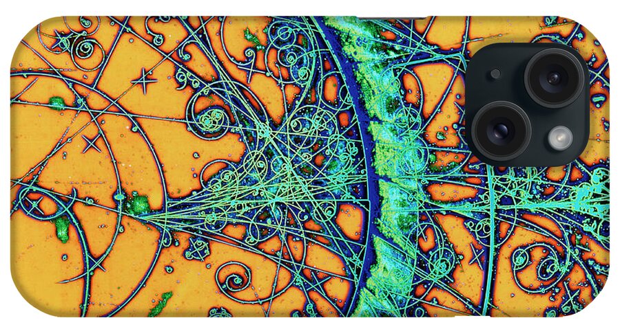 Particle Tracks iPhone Case featuring the photograph Particle Tracks #3 by Patrice Loiez, Cern