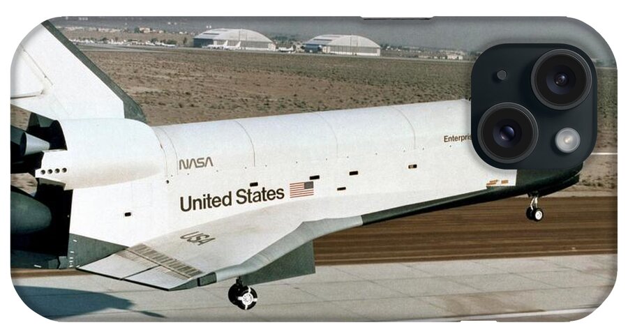 Enterprise iPhone Case featuring the photograph Space Shuttle Prototype Testing #3 by Nasa