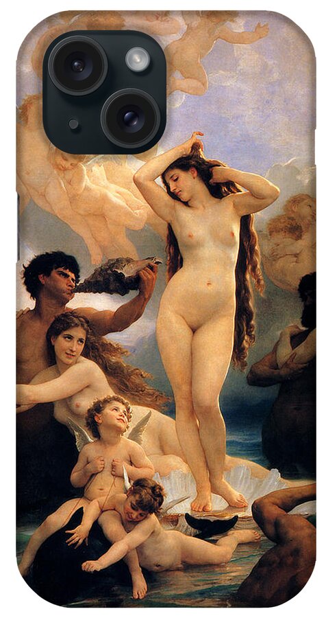 Bouguereau iPhone Case featuring the painting The Birth Of Venus #3 by Pam Neilands