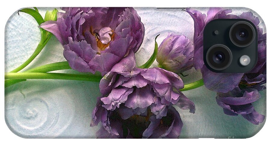 Purple Tulips iPhone Case featuring the photograph Tulips #3 by Margaret Hood