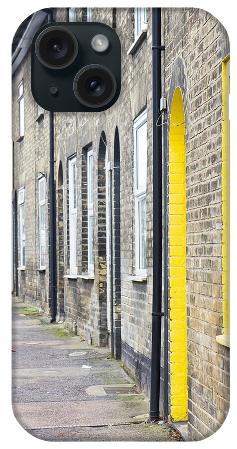 19th iPhone Case featuring the photograph Yellow door #3 by Tom Gowanlock