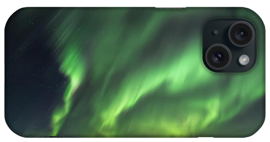 South Central Iceland iPhone Case featuring the photograph Northern Lightsaurora Borealis #34 by Nurdugphotos