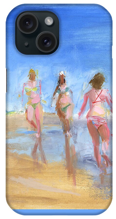 Beach iPhone Case featuring the painting Untitled #419 by Chris N Rohrbach