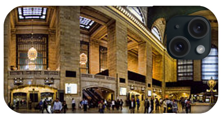 Panoramic iPhone Case featuring the photograph 360 Panorama of Grand Central Terminal by David Smith