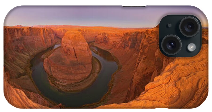 00431237 iPhone Case featuring the photograph 360 Of Colorado River At Horseshoe Bend by Yva Momatiuk and John Eastcott
