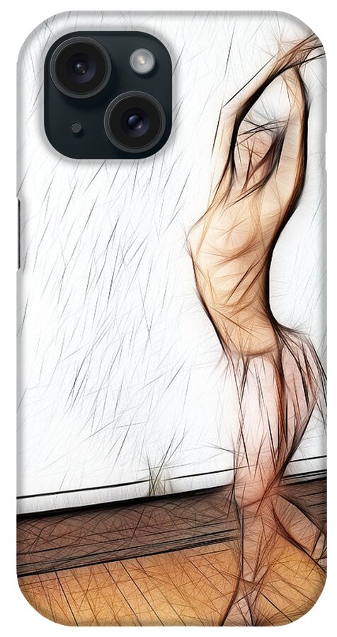 Energy Work iPhone Case featuring the photograph 3768 Graceful Ballerina Energy Work by Chris Maher