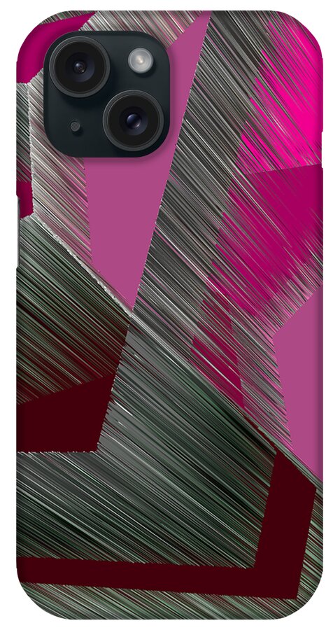 3d iPhone Case featuring the digital art 3D Abstract 11 by Angelina Tamez