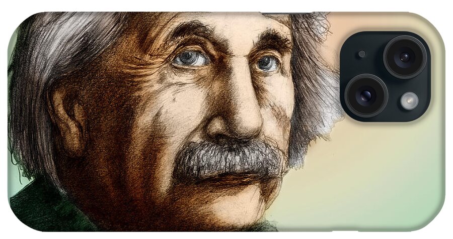 Science iPhone Case featuring the photograph Albert Einstein, German-american by Spencer Sutton