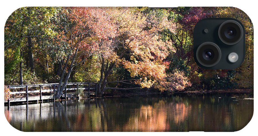 Fall Foliage iPhone Case featuring the photograph Fall Foliage at Twin Ponds #4 by Susan Jensen
