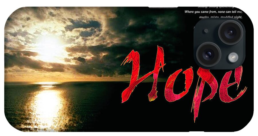 Bipolar iPhone Case featuring the digital art Hope #1 by Chuck Mountain