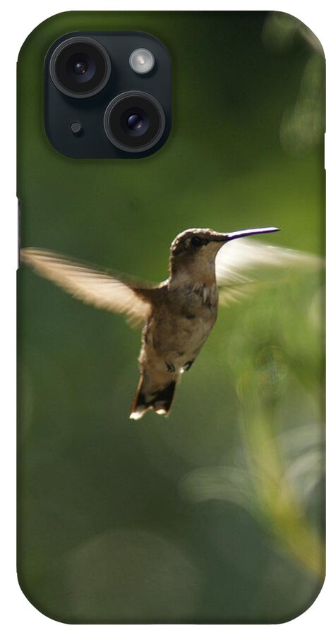 Tiny Bird iPhone Case featuring the photograph Hummer #3 by Heidi Poulin
