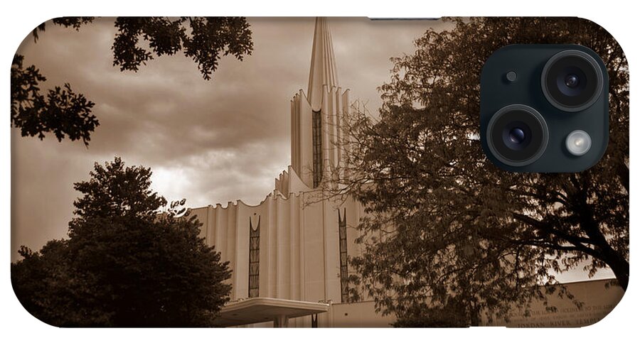 Lds iPhone Case featuring the photograph Jordan River LDS Temple #4 by Nathan Abbott