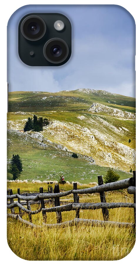 Fence iPhone Case featuring the photograph Landscape #2 by Jelena Jovanovic