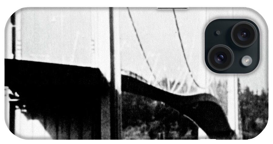 Bridge iPhone Case featuring the photograph Tacoma Narrows Bridge Collapse #4 by Library Of Congress/science Photo Library