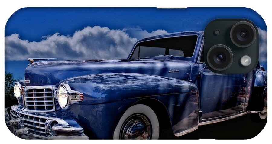 Hot Rod Art iPhone Case featuring the photograph 48 Lincoln Continental By Moonlight by Chas Sinklier