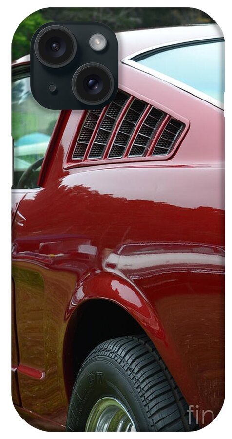 Red iPhone Case featuring the photograph Classic Mustang #6 by Dean Ferreira