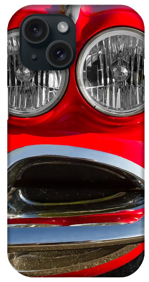 1958 iPhone Case featuring the photograph Little Red Corvette #5 by Ron Pate