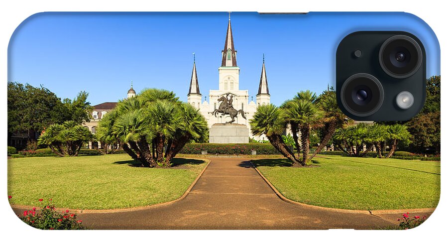 Architecture iPhone Case featuring the photograph Saint Louis Cathedral #5 by Raul Rodriguez