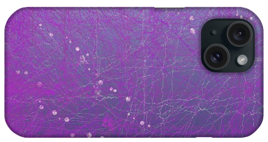 Abstract iPhone Case featuring the digital art 5x7.l.1.14 by Gareth Lewis