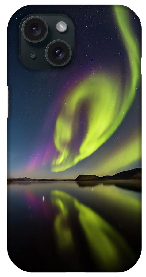 Scenics iPhone Case featuring the photograph Aurora Borealis Or Northern Lights #7 by Arctic-images