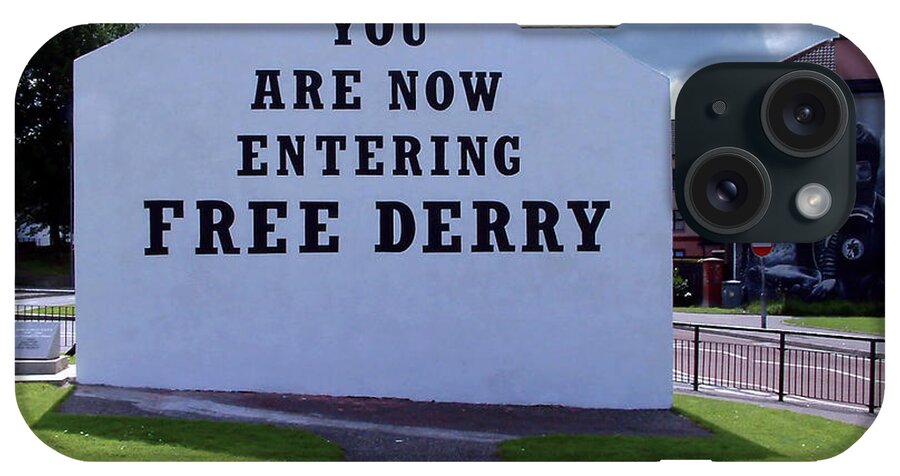 Free Derry Corner iPhone Case featuring the photograph Free Derry Corner 4 by Nina Ficur Feenan