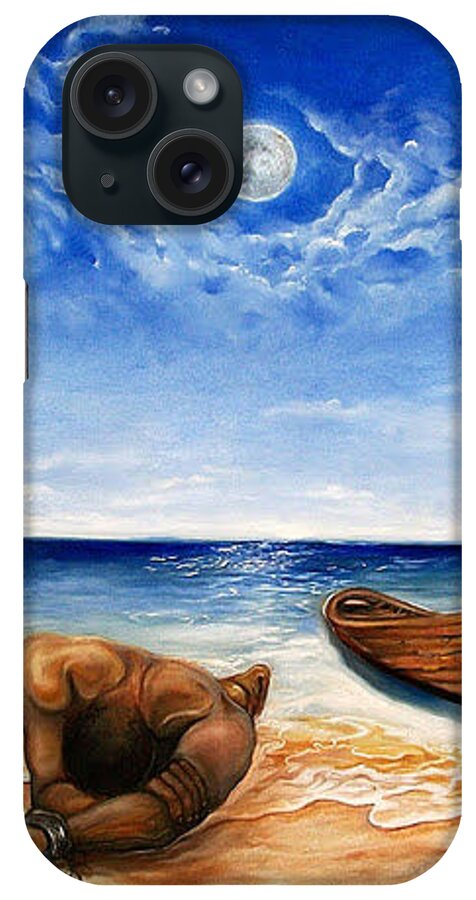 African American Freedom Art iPhone Case featuring the painting Home by Emery Franklin