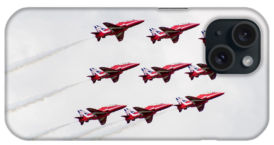 Red Arrows iPhone Case featuring the photograph The Red Arrows #7 by Gary Eason