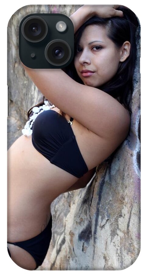 Bikini iPhone Case featuring the photograph Young Hispanic Woman #7 by Henrik Lehnerer