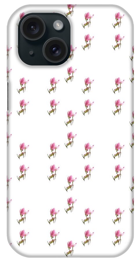 Andee Design Magnolia iPhone Case featuring the photograph 72 Dancing Pink Magnolias Panel by Andee Design
