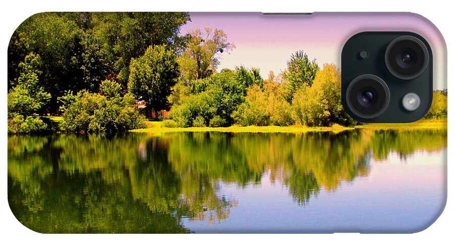 Reflection iPhone Case featuring the photograph A Beautiful Day Reflected by Joyce Dickens