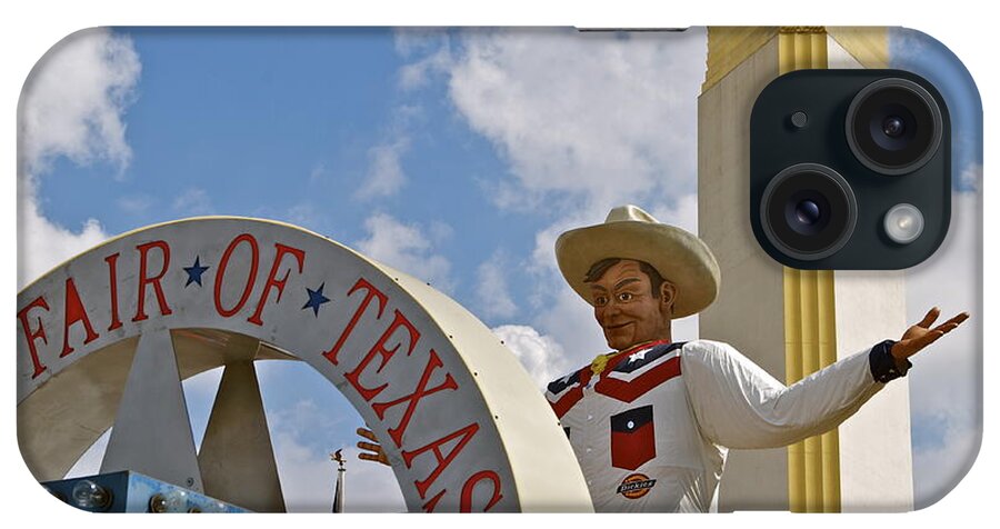 Big Tex iPhone Case featuring the photograph A Big Tex Welcome by John Babis