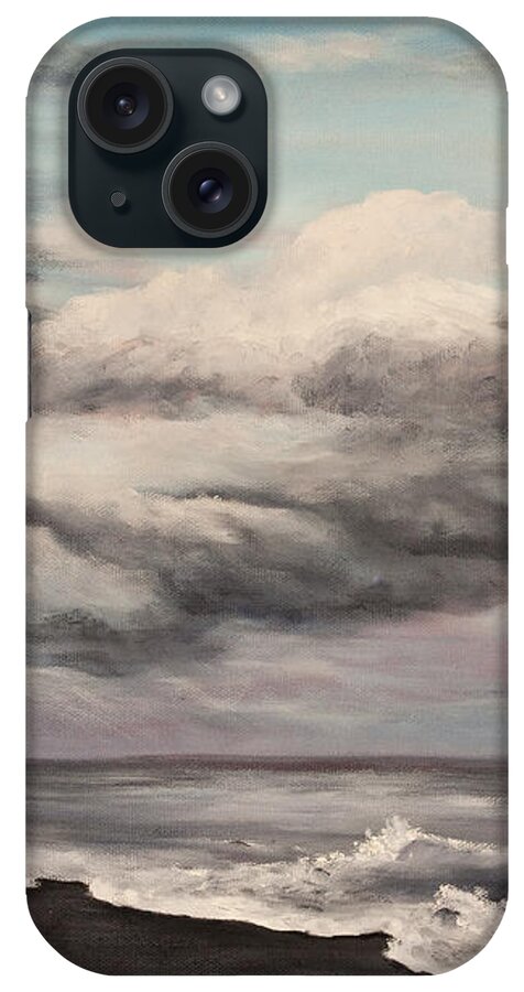 Hawaii iPhone Case featuring the painting Breaking Storm by Darice Machel McGuire