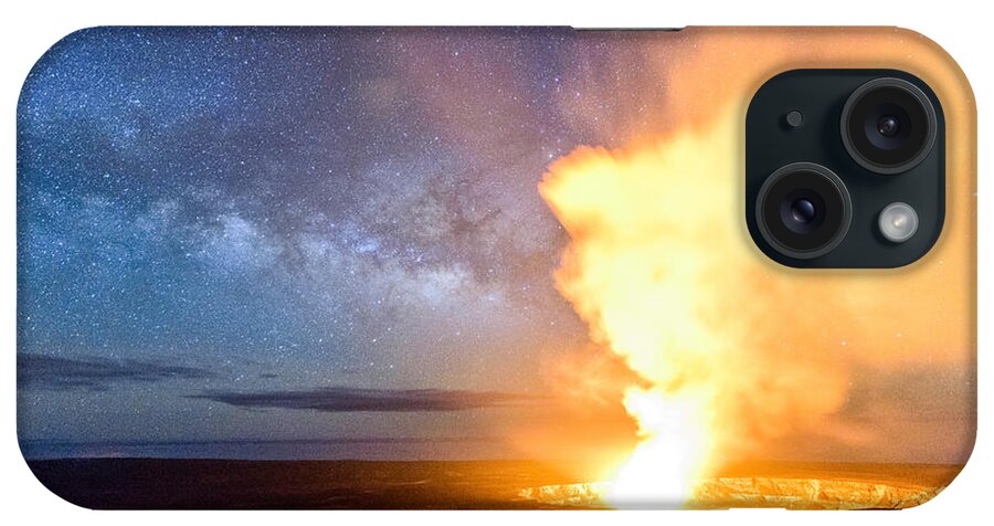 Hawaii iPhone Case featuring the photograph A Cosmic Fire by Jason Chu