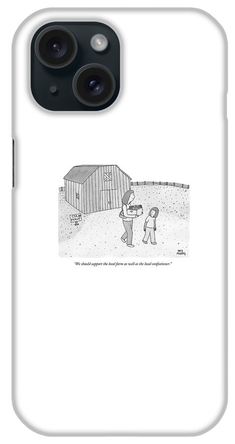 A Daughter Talks To Her Mother As They Leave iPhone Case